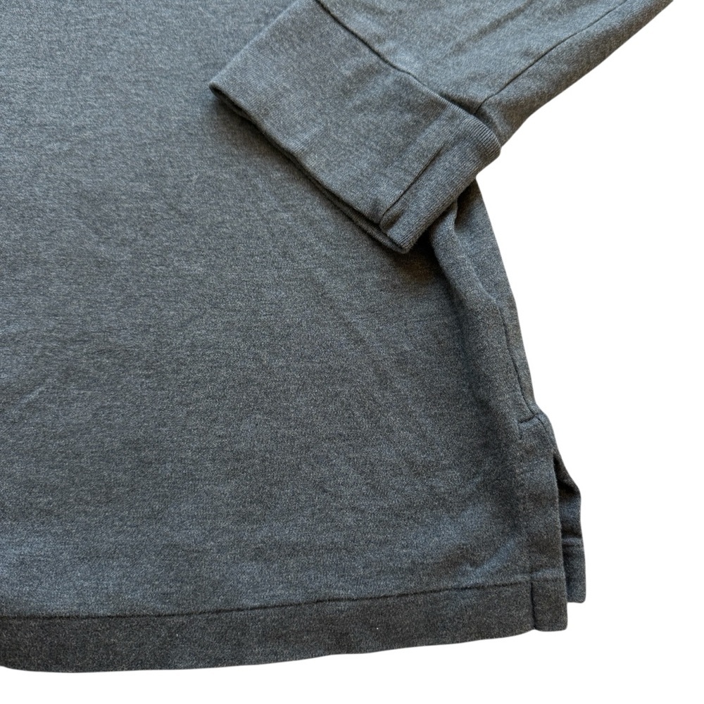 Polo Ralph Lauren Men's XL Gray Long Sleeve Polo Shirt Classic Fit Leather Trim - Picture 5 of 8